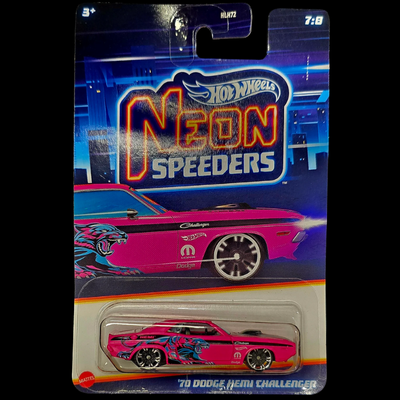 Hot Wheels '70 Dodge Hemi Challenger Neon Speeders 7/8