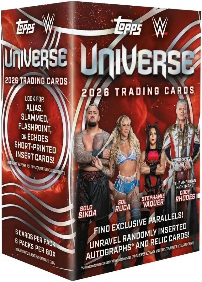 2026 TOPPS WWE UNIVERSE WRESTLING BLASTER BOX
