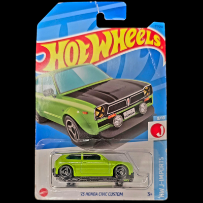 Hot Wheels '73 Honda Civic Custom Green #117 8/10