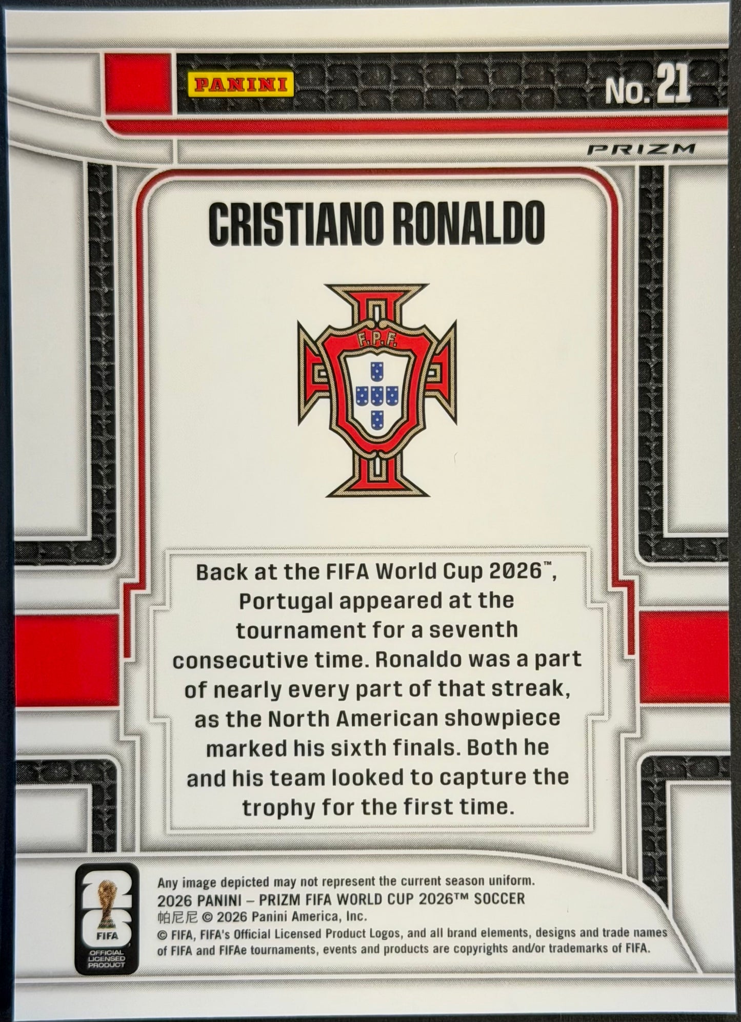 Cristiano Ronaldo Scorers Club Silver Prizm