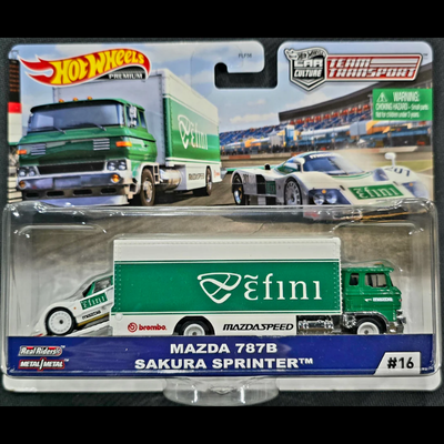 HOT WHEELS TEAM TRANSPORT MAZDA 787B, SAKURA SPRINTER