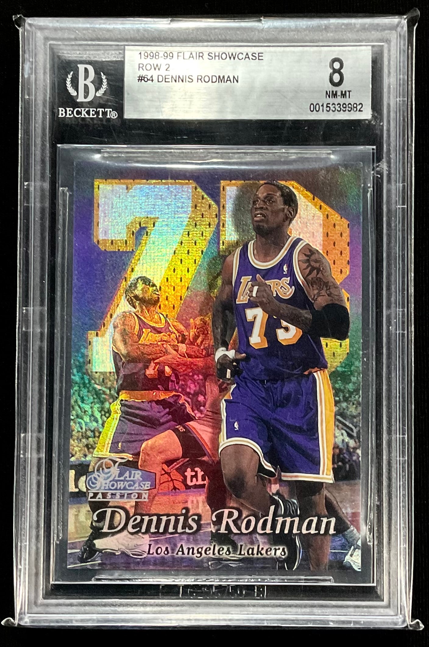 1998-99 Flair Showcase Dennis Rodman BECKETT 8