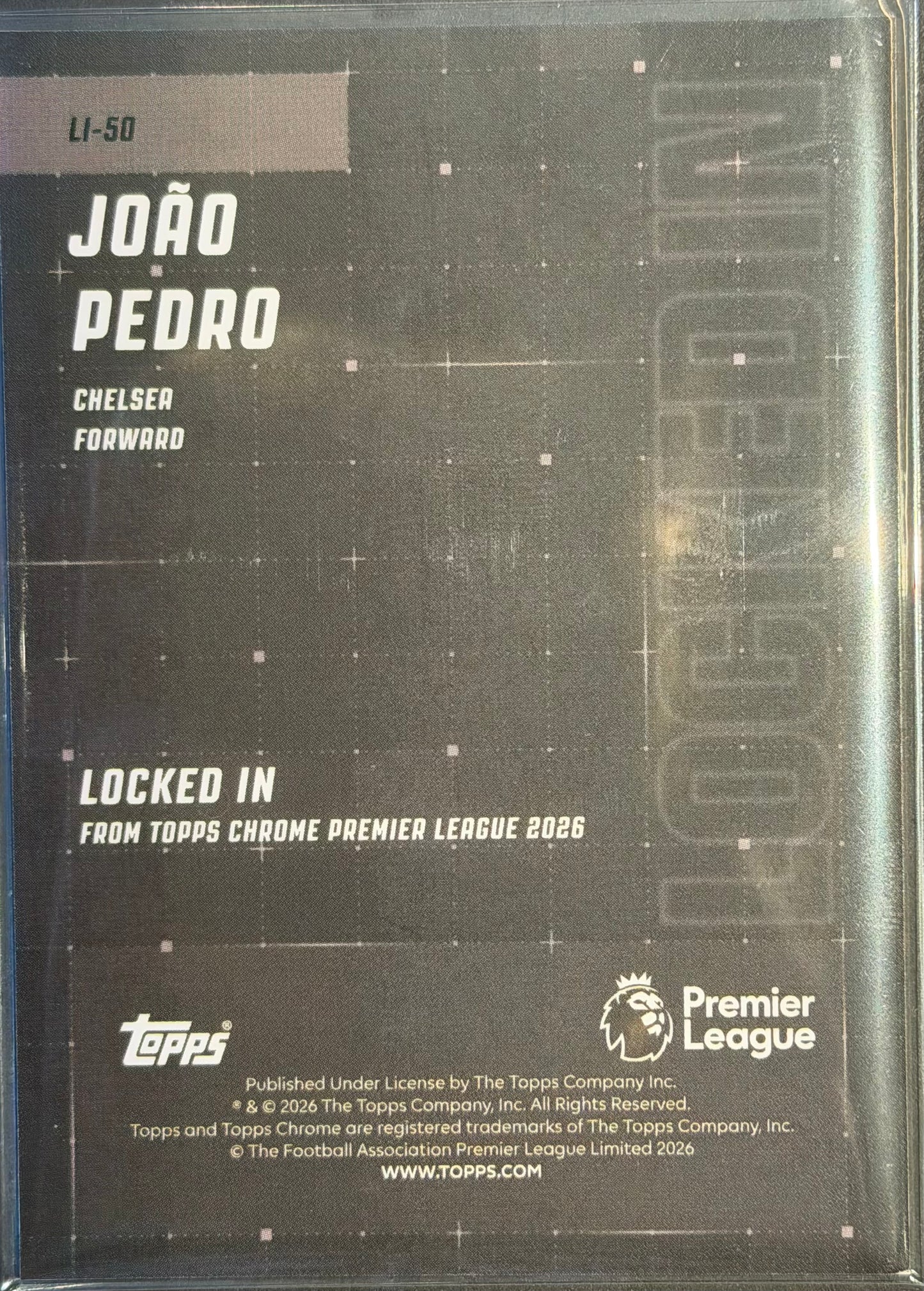 Joao Pedro 2025-26 Topps Chrome Premier League Locked In SSP #LI-50