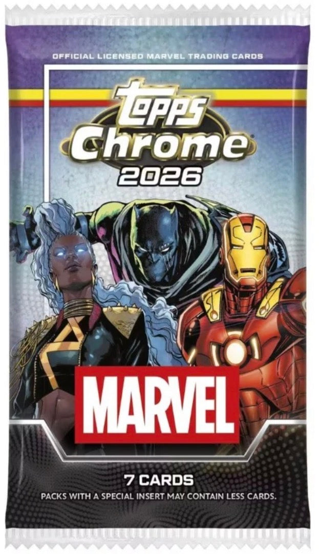 2026 Topps Chrome Marvel Booster Pack