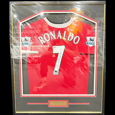Cristiano Ronaldo Signed Manchester United Beckett Authenticated Jersey