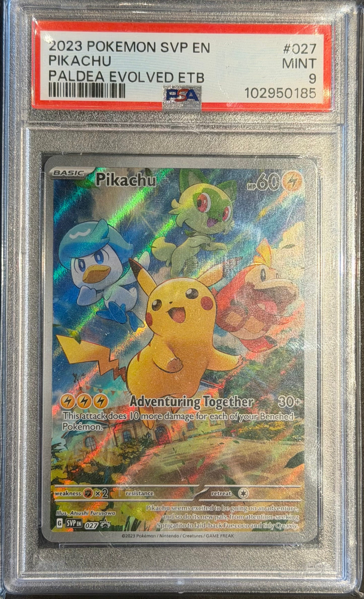Pikachu 027 Promo PSA 9