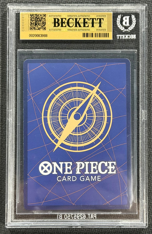 2026 One Piece Nefeltari Vivi EB04-025 Alternate Art SR Beckett 9.5