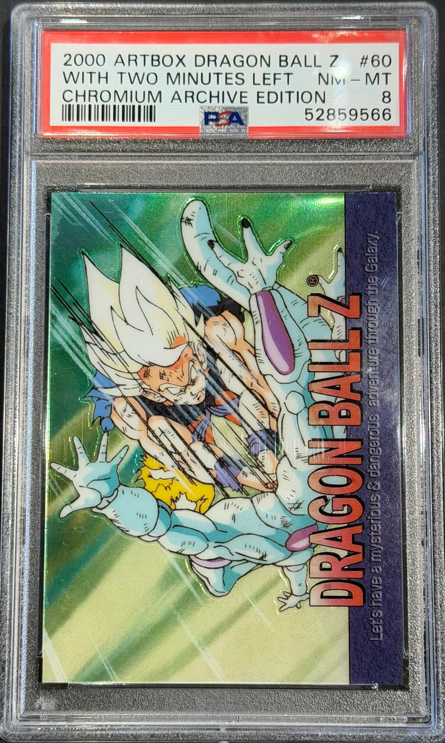 PSA 8 2000 Art Box Dragon Ball z With Two Minutes left Chromium Archive Edition