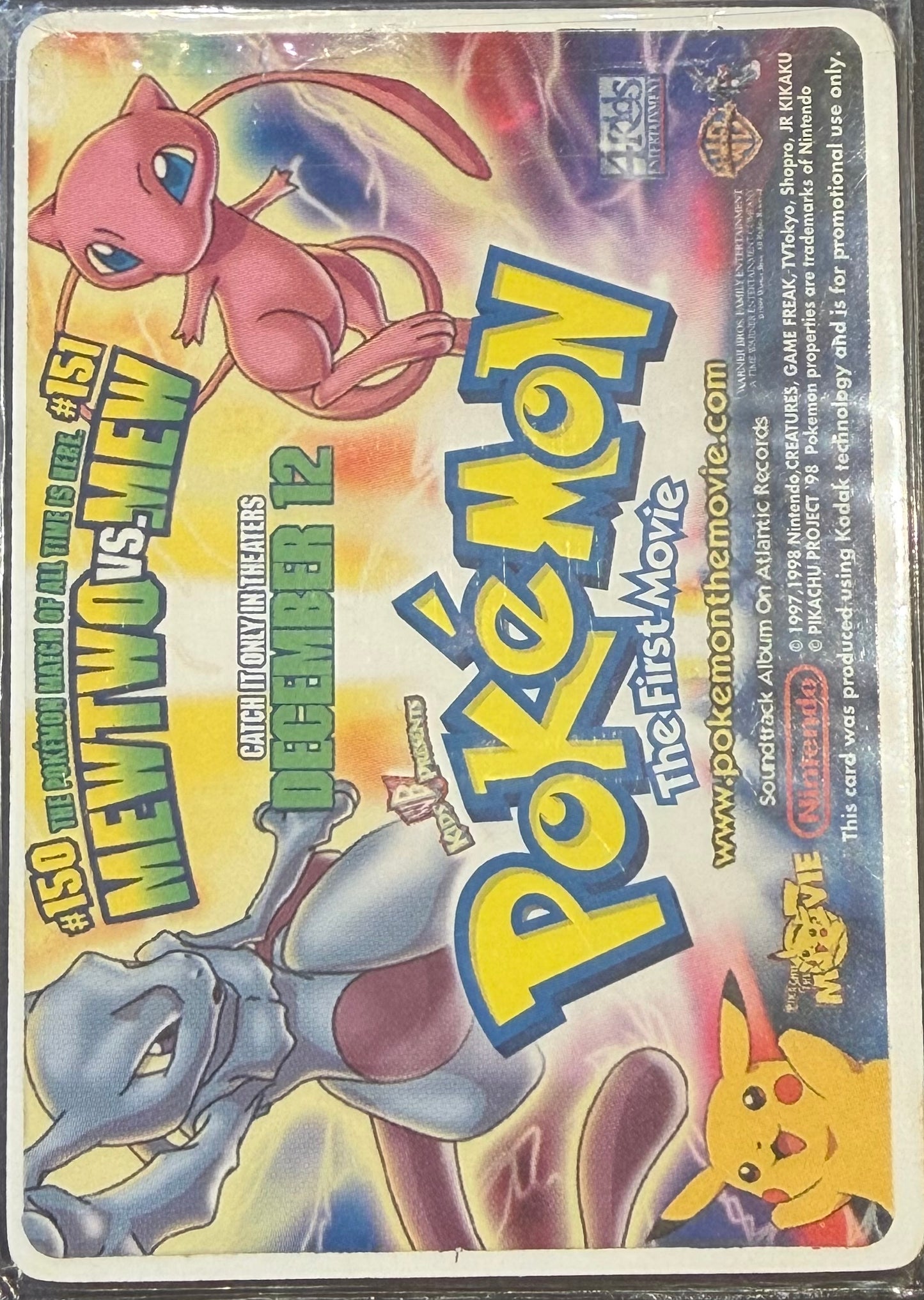 Pokemon Movie Lenticular WB Promo card 5 of 5