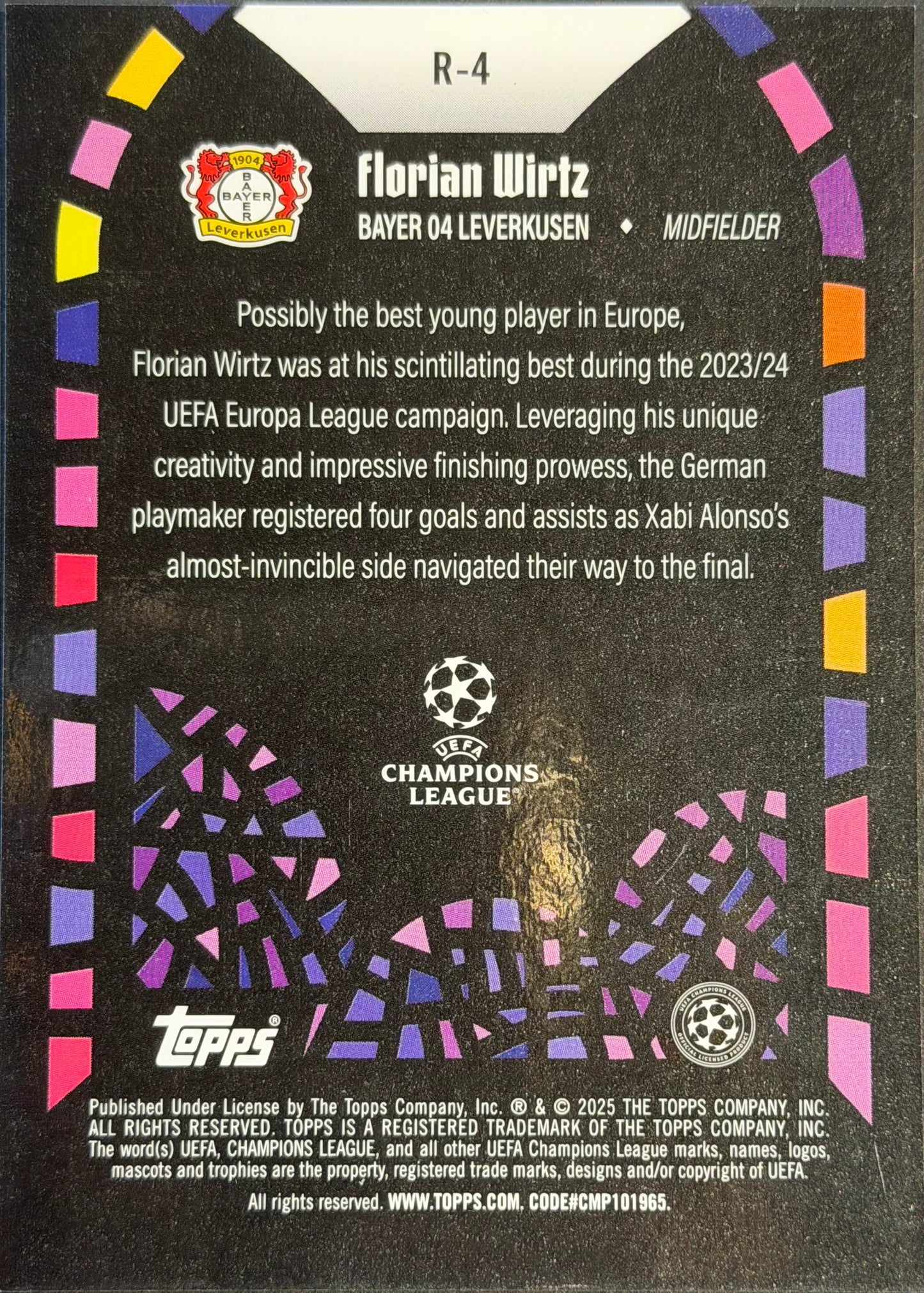 Florian Wirtz R-4 Renaissance Topps Merlin Case Hit