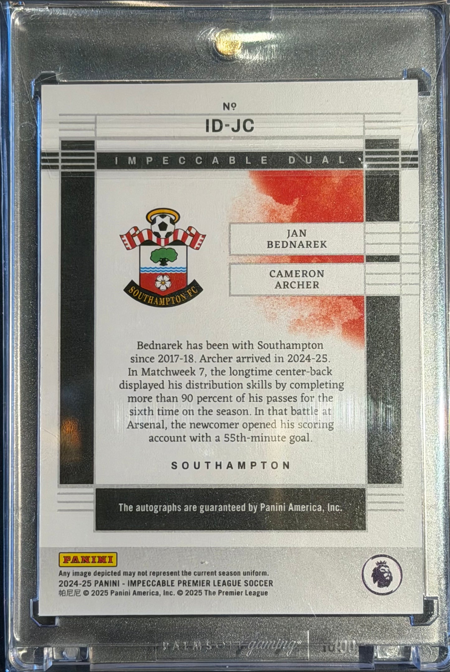 Jan Bednarek & Cameron Archer impeccable dual 1/5 Red