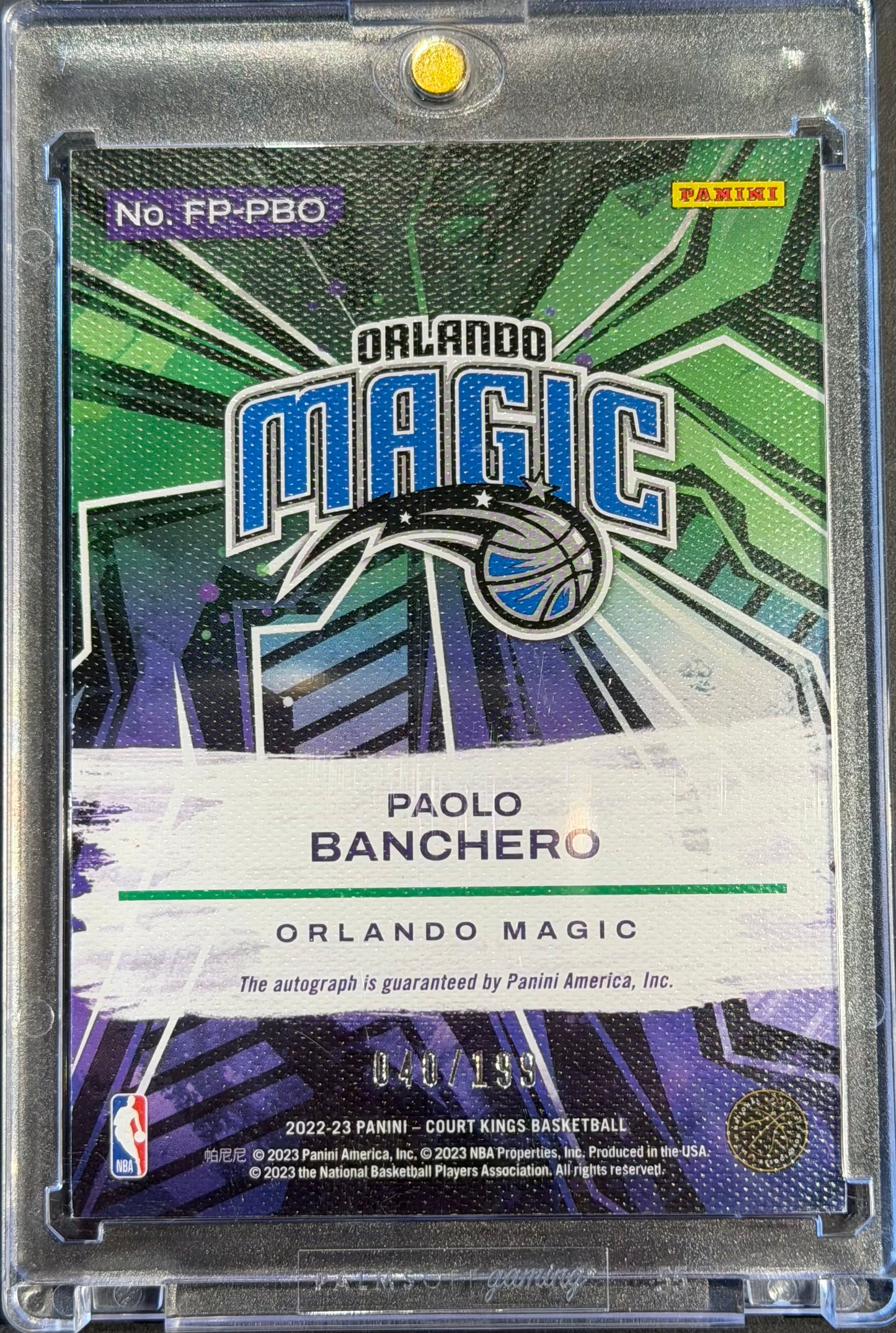 Paolo Banchero /199 Fresh Paint Auto RC Orlando
