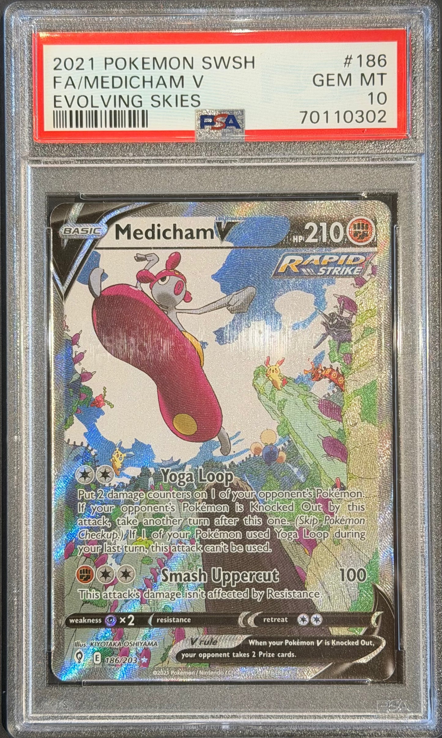 Medicham 186/203 PSA 10 Evolving Skies