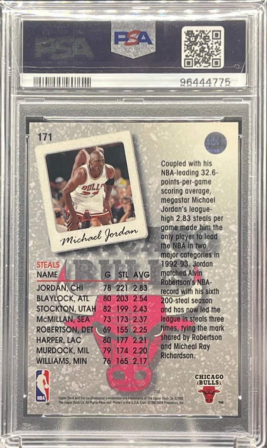 1993 Upper Deck Michael Jordan PSA 9