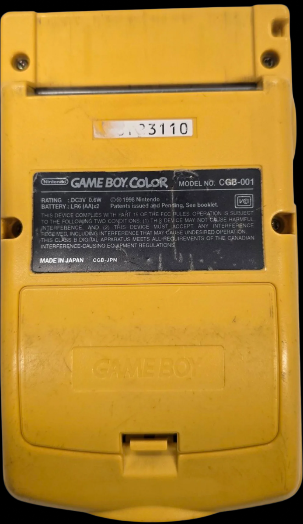 Nintendo Gameboy Color Yellow