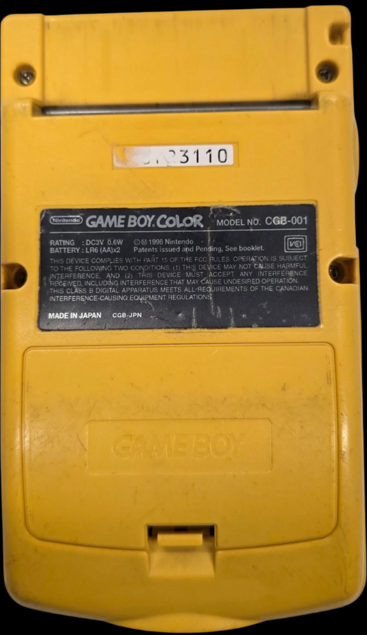 Nintendo Gameboy Color Yellow