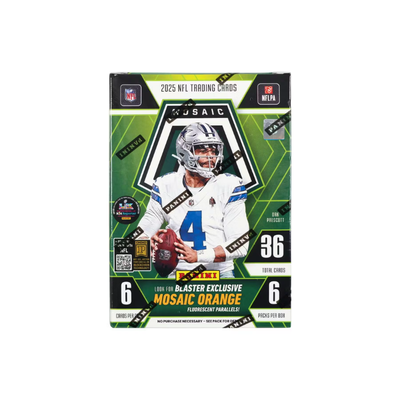 2025 Panini Mosaic Football 6-Pack Blaster Box (Mosaic Orange)