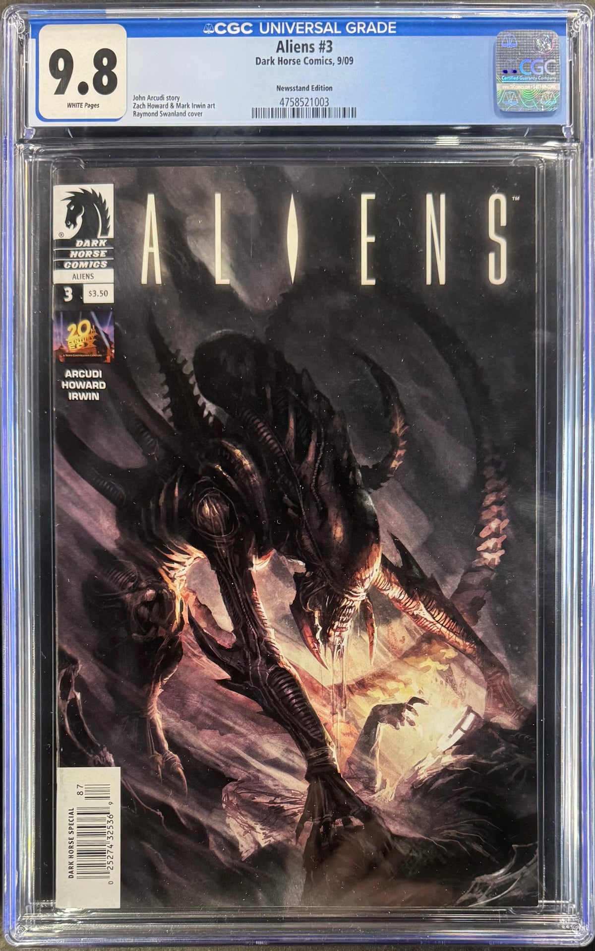 Aliens #3 9/09 CGC 9.8