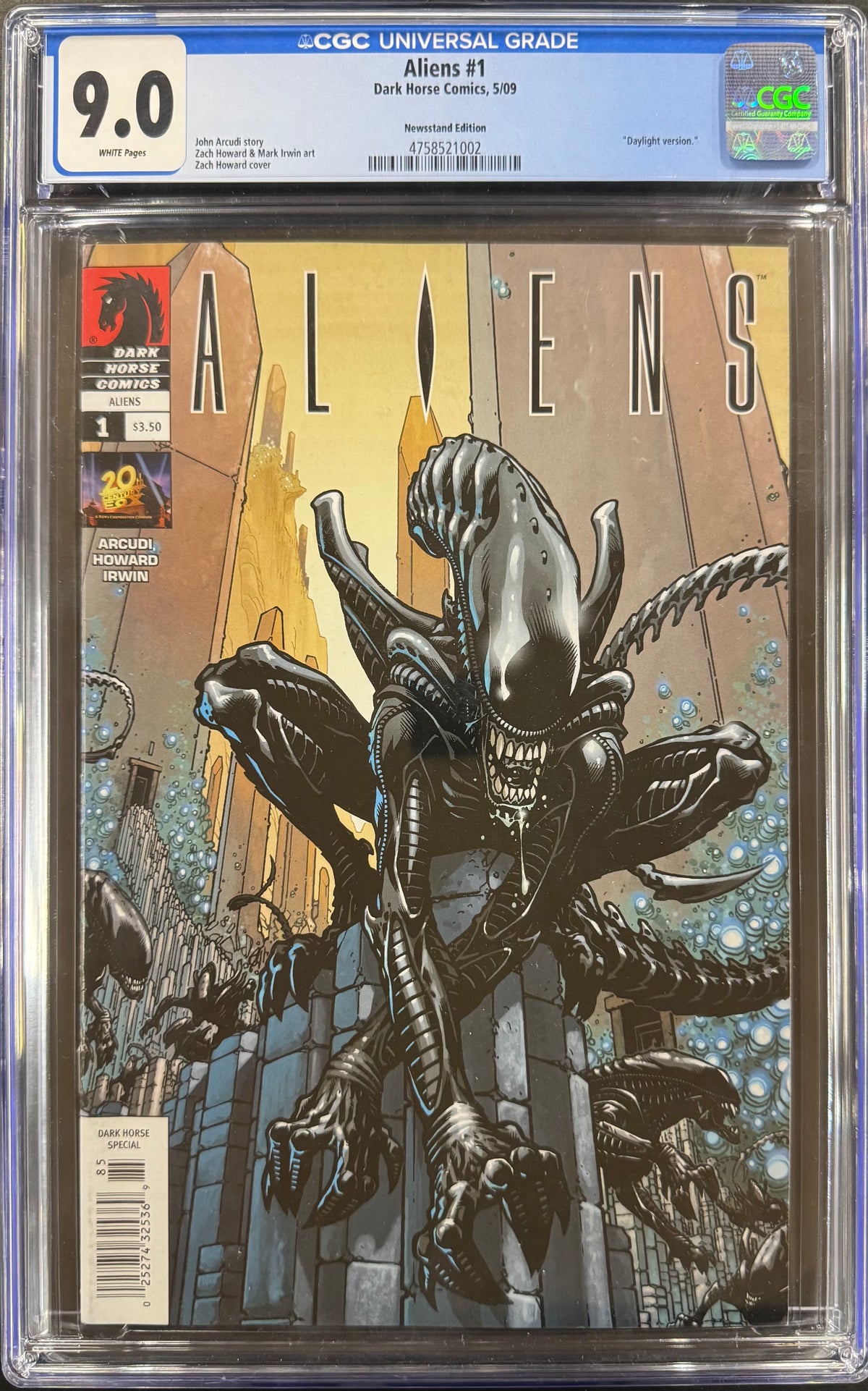 Aliens #1 5/09 CGC 9.0