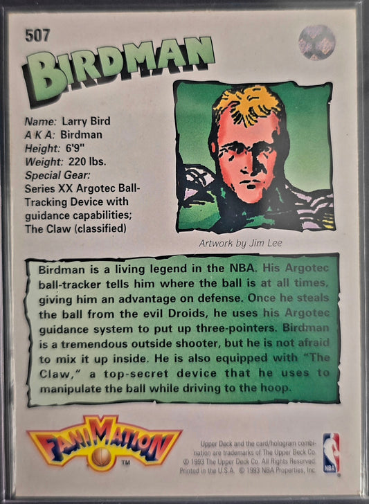 1993 Upper Deck Birdman Larry Bird Fanimation #507