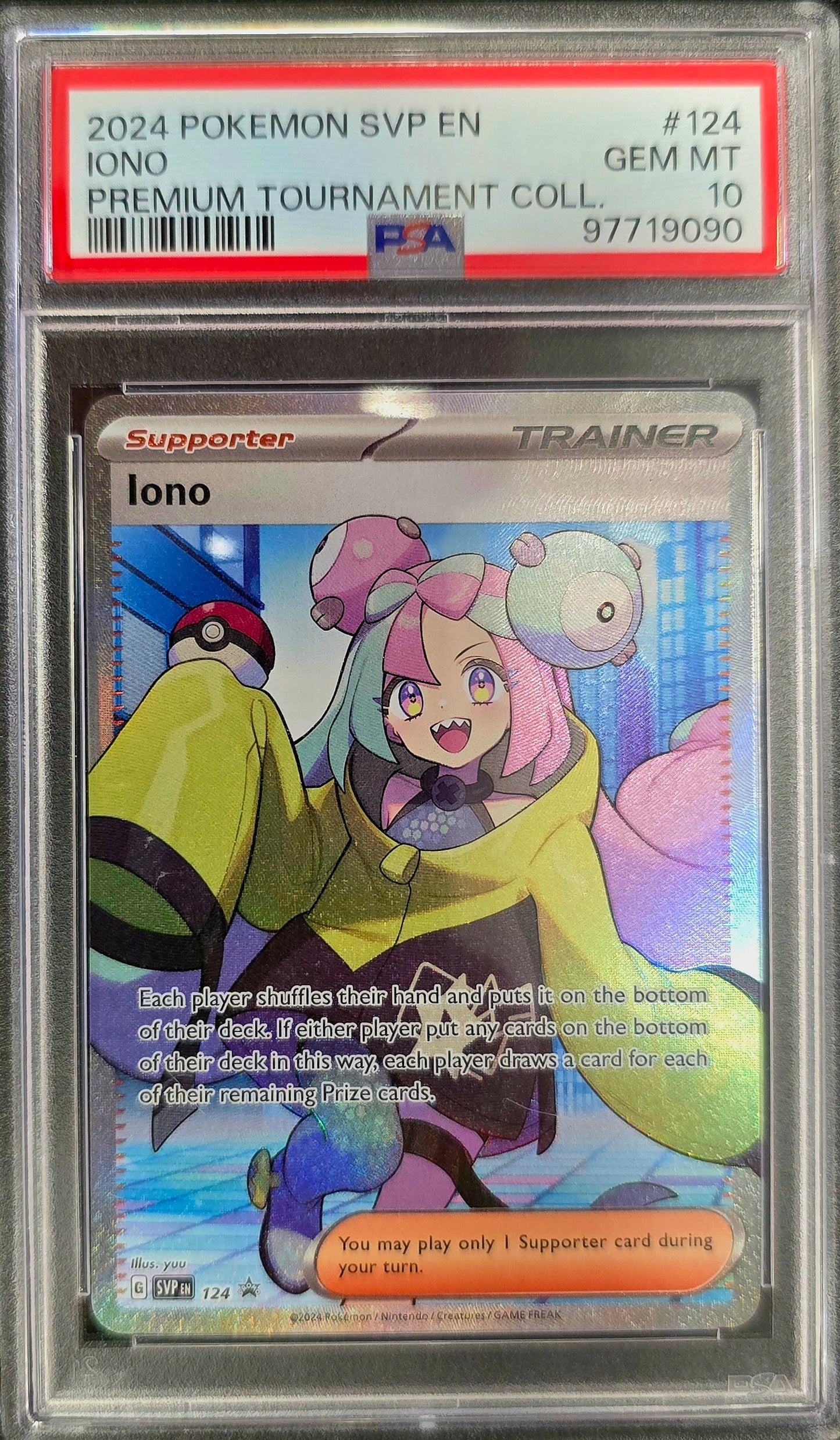 Iono 124 Sv: Scarlet & Violet Promo Cards Holo PSA 10