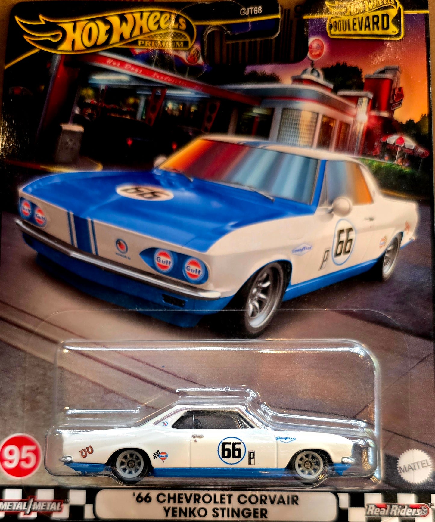 2024 Hot Wheels Premium Boulevard Gulf '66 Chevrolet Corvair Yenko Stinger