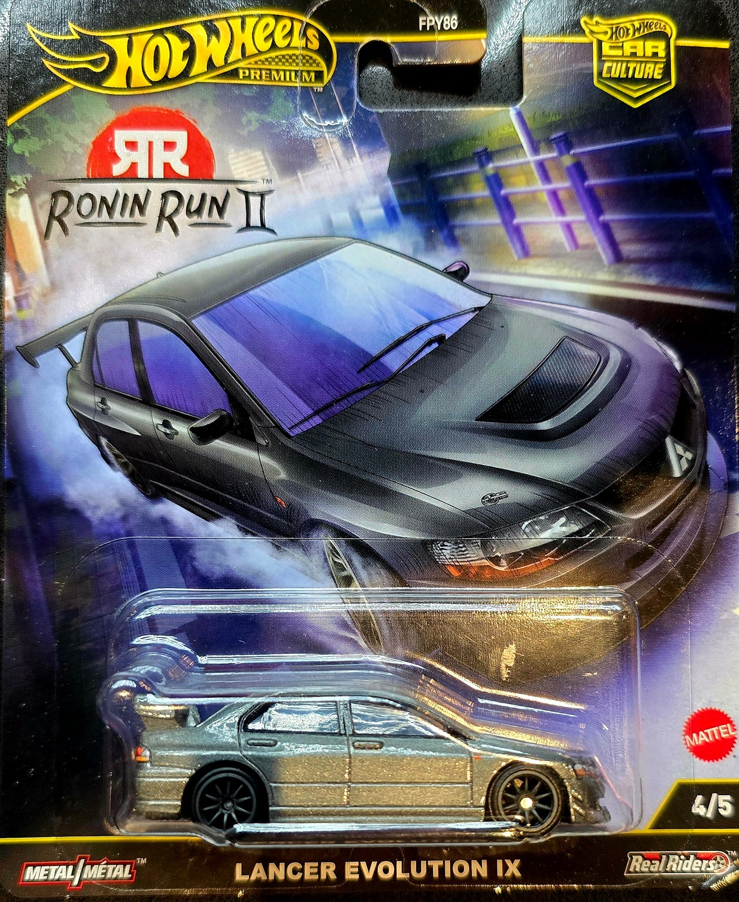 New Hot Wheels 2025 Premium Car Culture Ronin Run II Lancer Evolution IX Gray