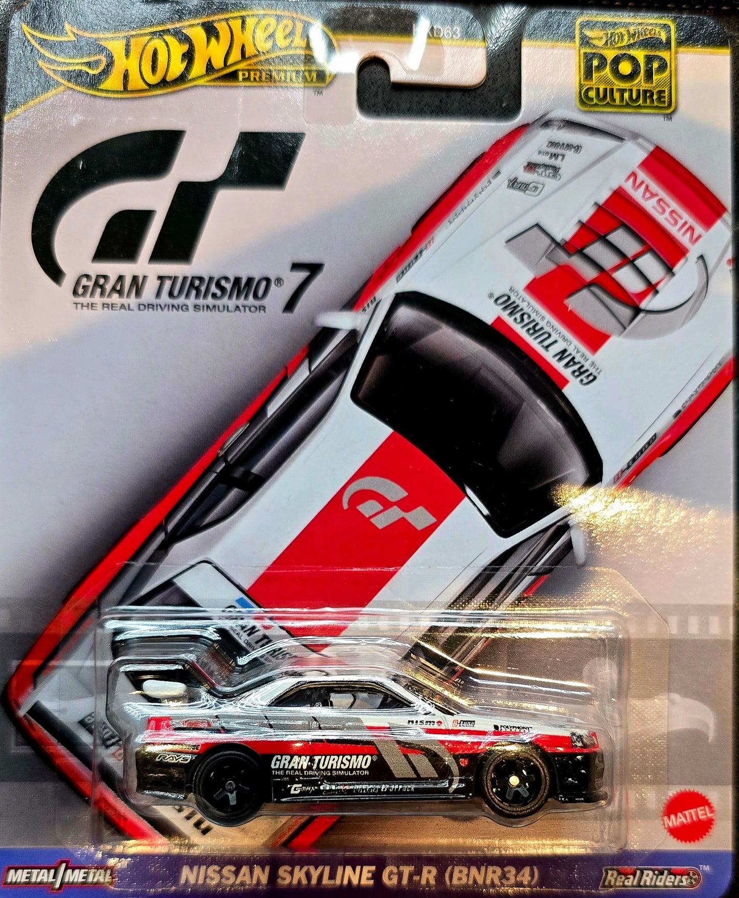 Hot Wheels Premium Pop Culture Gran Turismo 7 Nissan Skyline GT-R (BNR34)