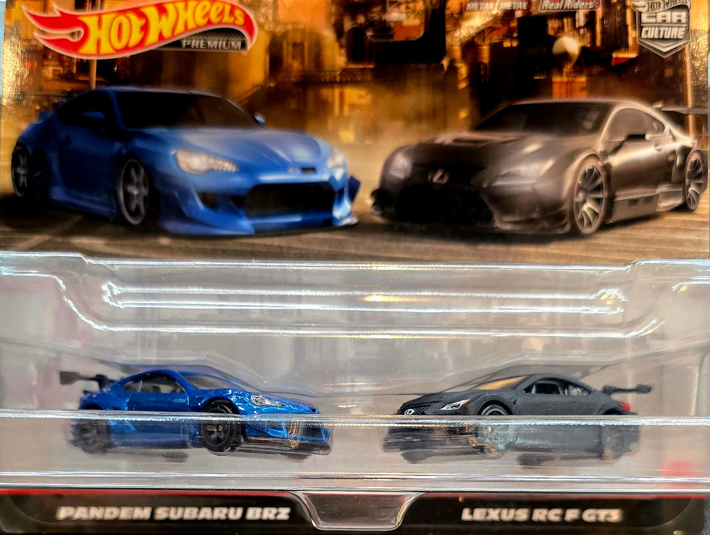 Hot Wheels Premium Car Culture 2-Pack Pandem Subaru BRZ Lexus RC F GT3 RR