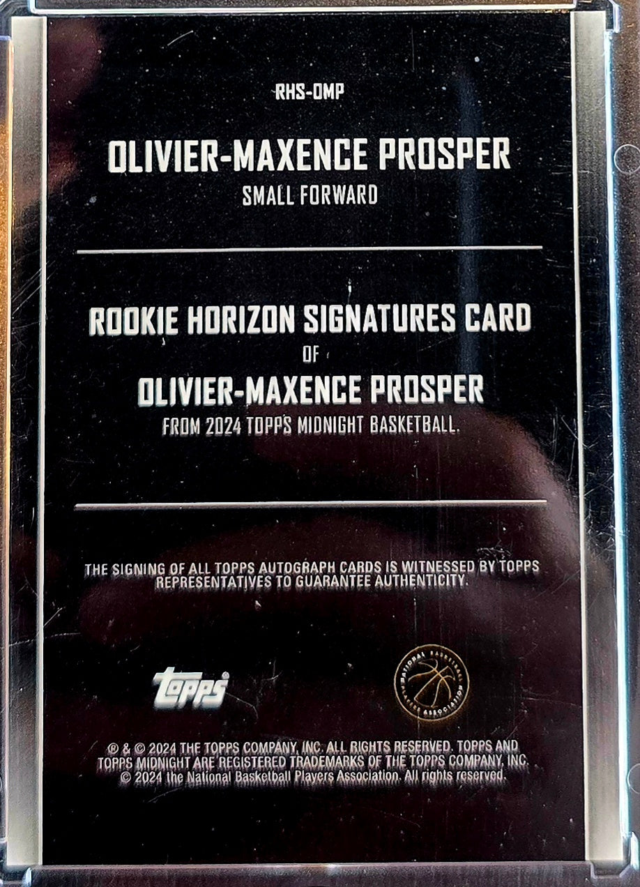 2023-24 Topps Midnight - Rookie Horizon Signatures Olivier-Maxence Prosper Auto