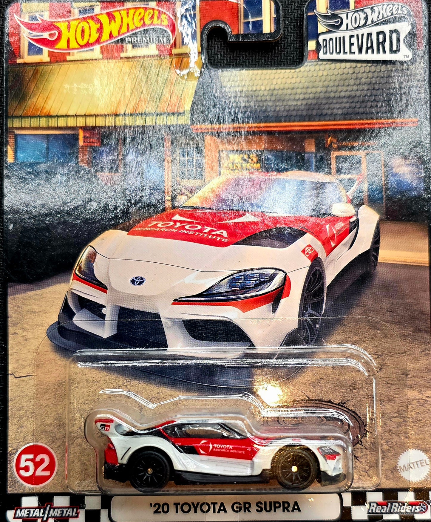 Hot Wheels Premium '20 Toyota GR Supra Boulevard Series #52 Real Riders 2022