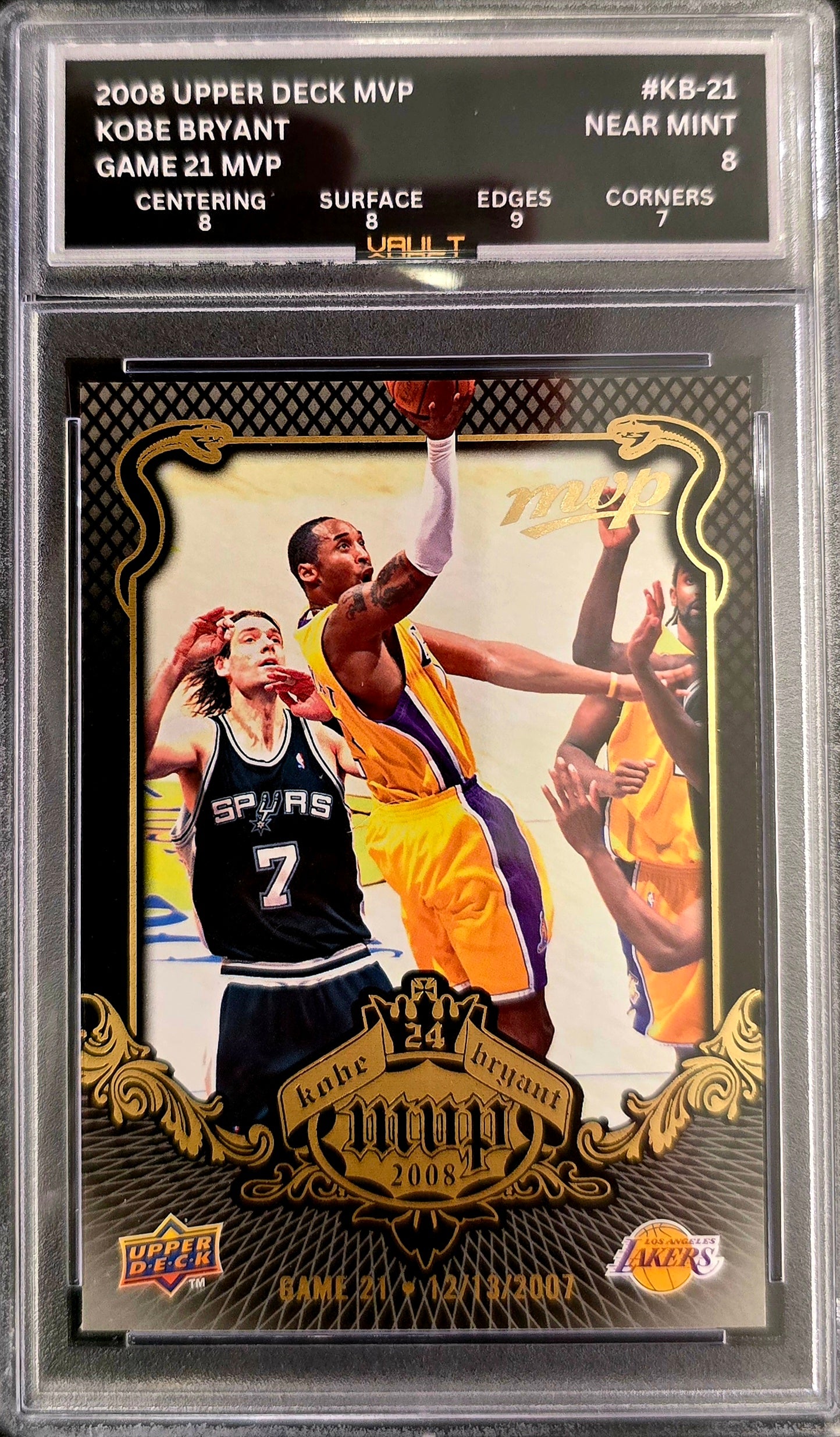 2008 Upper Deck Kobe Bryant Game 21 MVP VAULT – Leo Games