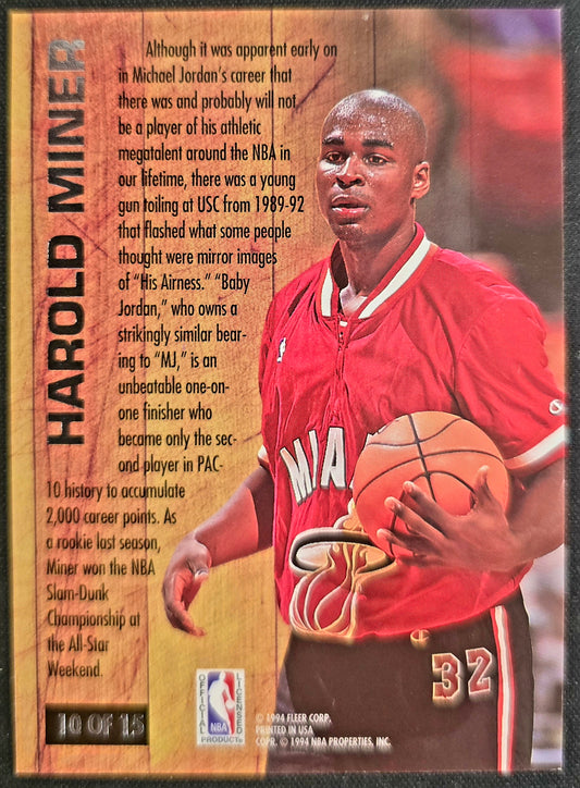 1993-94 Fleer Ultra Nicknames Harold Miner Baby Jordan