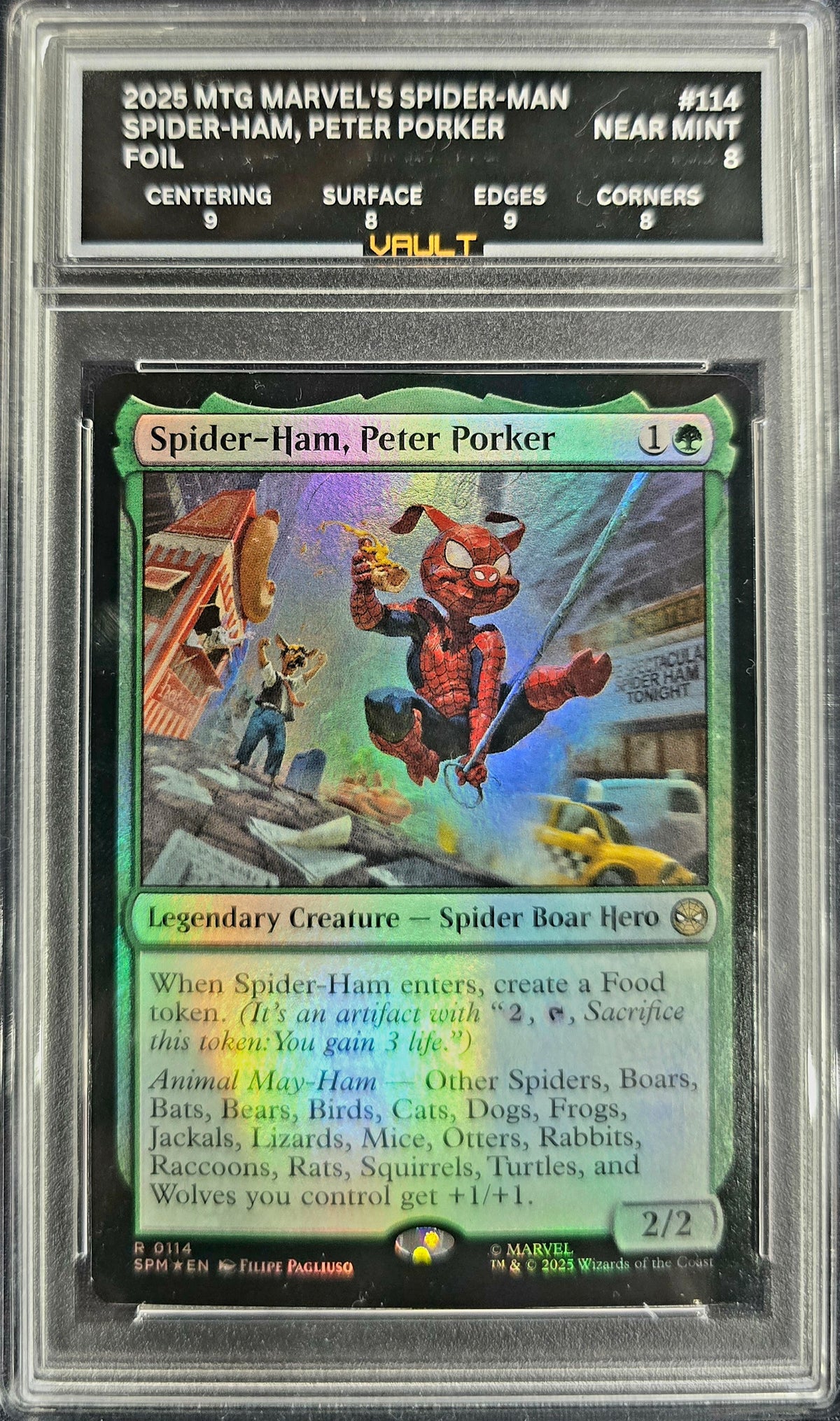 2025 MTG Marvel's Spider-man, Spider-ham, Peter Porker #114 VAULT 8