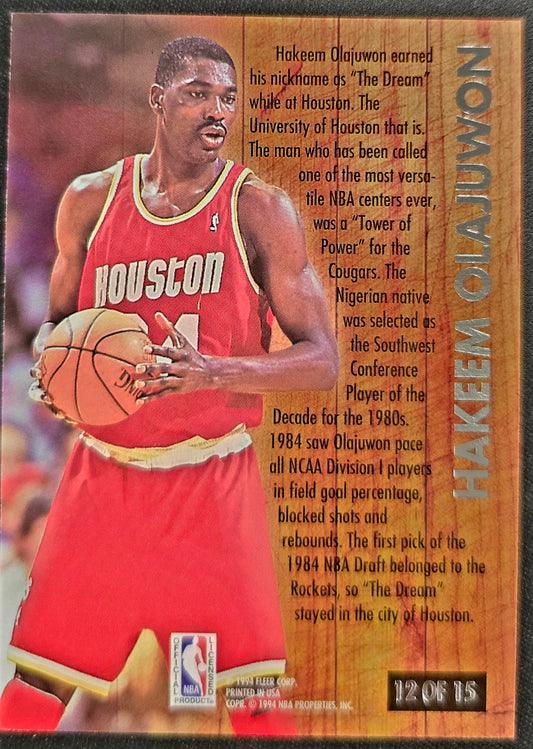 1993-94 Fleer Ultra Famous Nicknames Hakeem Olajuwon The Dream