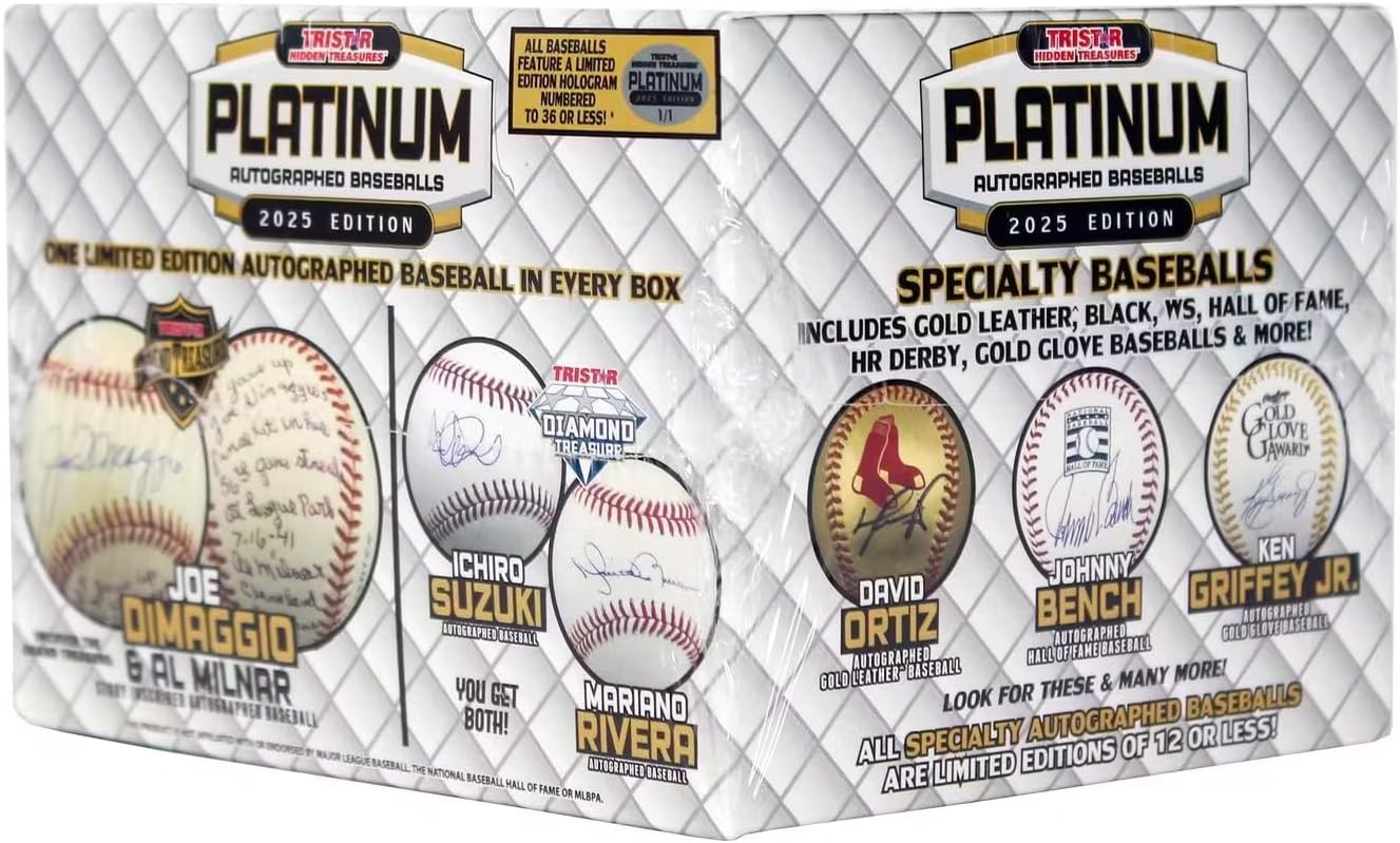 2025 TriStar Hidden Treasures Platinum Autographed Baseball edition Hobby Box