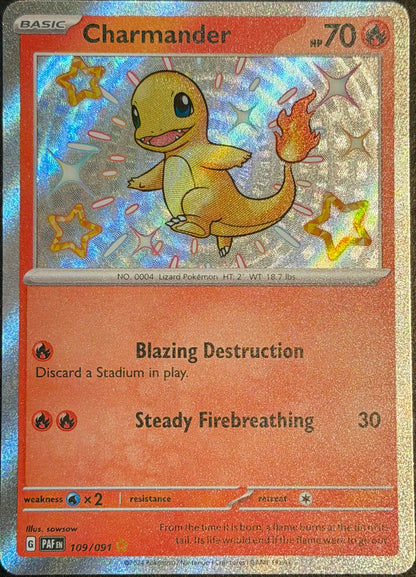 Charmander 109/091 Baby shiny Holo Palden Fates