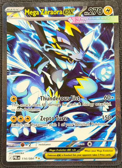 Mega Zeraora Ex 114/084 Special Illustration Rare SIR Pitch Black