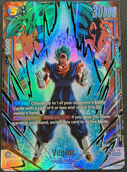 Vegito Alternate Art SCR Secret Rare FB02-139