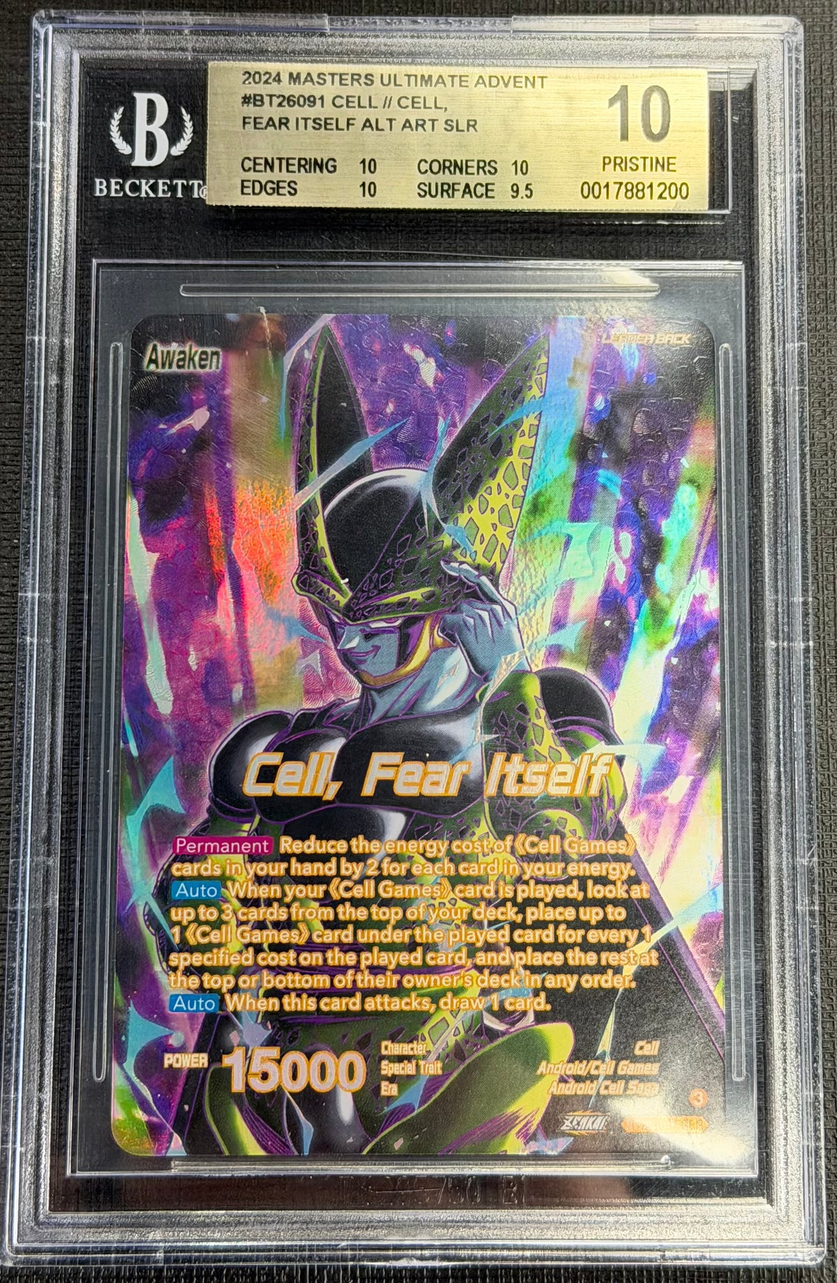 2024 DBS Cell, Fear Itself Special Leader Rare SLR Beckett 10