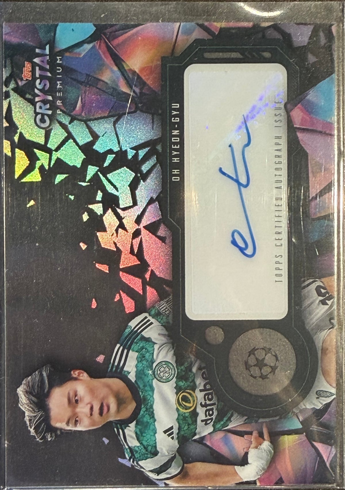 Oh hyeon-gyu 2023-24 Topps Crystal Premium UEFA Champions League AUTO