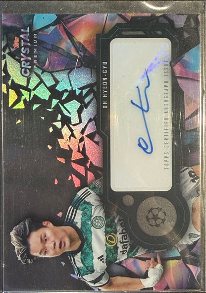 Oh hyeon-gyu 2023-24 Topps Crystal Premium UEFA Champions League AUTO