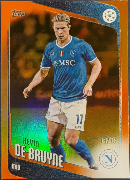 Kevin De Bruyne 19/25 Orange Topps Club Competitions 25/26