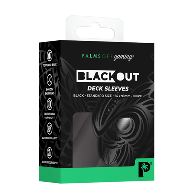 Palm's Off Gaming: Blackout Deck Sleeves [Assorted Colours Available]