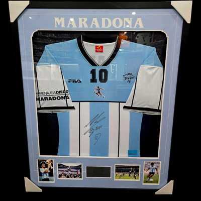 Diego Maradona Autographed Jersey (Icon of sports Authenticated)
