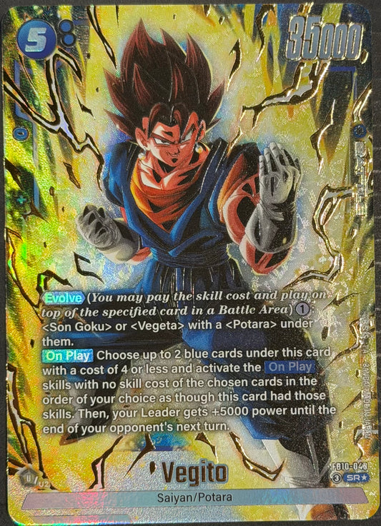 Vegito FB10-040 SR* Alt Art Dragon Ball Fusion World Cross Force