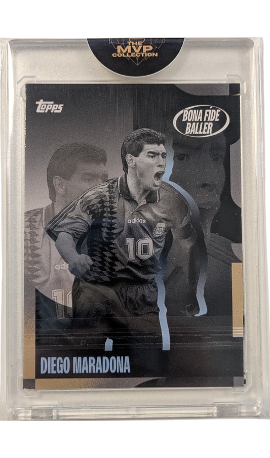 Diego Maradona First Goal #41 & Diego Maradona Bona Fide Baller #49 [2024-25 Topps FC Argentina Team Set]