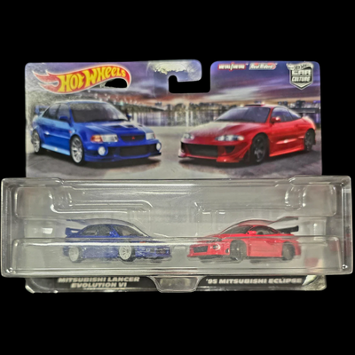 2023 Hot Wheels Premium 2-Pack ‘95 MITSUBISHI ECLIPSE & LANCER EVOLUTION