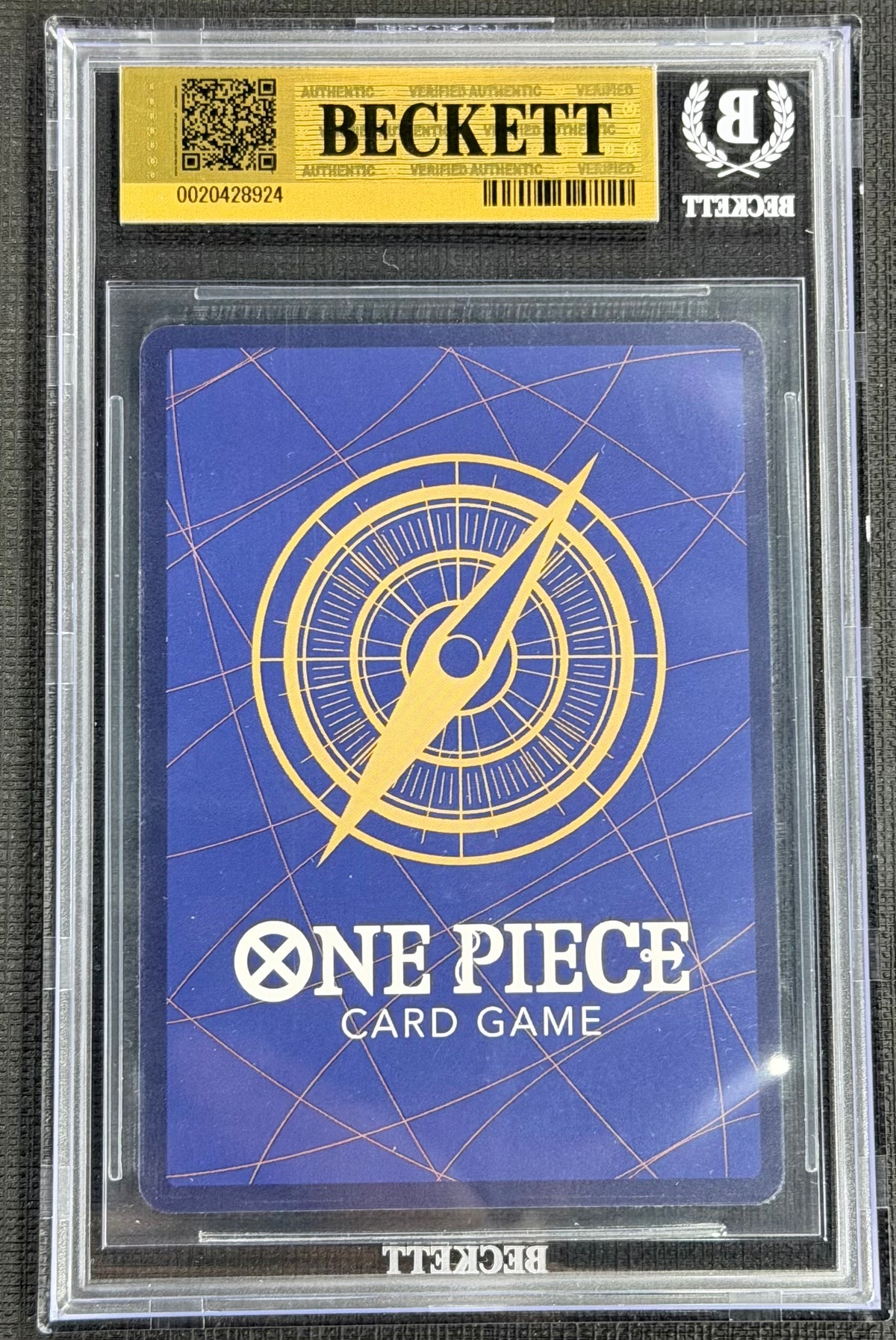 2024 One Piece Nami OP09-050 Alternate Art Rare R Beckett 9.5