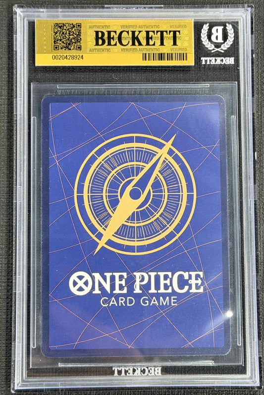 2024 One Piece Nami OP09-050 Alternate Art Rare R Beckett 9.5